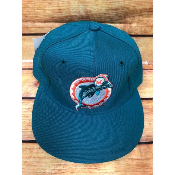 NWT NOS Vintage New Era Pro Model MIAMI DOLPHINS NFL 7 Fitted Hat Cap (d71f) - Picture 1 of 8